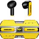 Transformers TF-T01 True Wireless Earbuds Wireless Bluetooth 5.4 Ear Buds Deep Bass Sound Earbud with Smart Noise Cancelling Mic IPX5 Waterproof in Ear Earphones for Android iOS Yellow Bumblebee