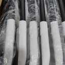 Amazon Basics Sturdy Foldable Plastic Chair, Portable, 350-Pound Capacity, White, 6-Pack