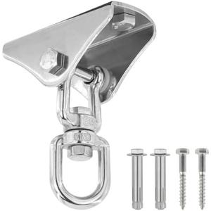 MAKELEN Heavy Duty Swing Hangers for Wooden Sets 2000 LB Capacity 360 Swivel Stainless Steel Swing Hardware for Porch/Playground/Yoga/Heavy Bag