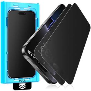 Mothca 1 Pack Matte Privacy Screen Protector for iPhone 16 Plus/iPhone 15 Plus 6.7-inch [Auto Fit Box Dust-Free] Anti Spy Anti-Glare Anti-Fingerprint Full Coverage Tempered Glass, Smooth as Silk