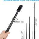 PellKing Motorcycle Bike Handlebar Clamp Mount and 61" Invisible Selfie Stick for Insta360 X5 X4 X3 X2 X ONE RS R GO 3 DJI OSMO 360 GoPro MAX 2 Camera