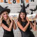 100 Pcs Halloween Makeup Cosmetic Bag Bulk PVC You Have Been Booed Bag Halloween Boo Basket Stuffer Item Ghost Party Favor Toiletry Travel Pouch with Zipper for Candy Goodie Birthday Gift Accessory