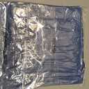 decorUhome Faux Fur Christmas Throw Pillow Covers 18x18 Set of 2, Decorative Soft Plush Striped Neutral Couch Euro Pillow Covers with Velvet Back for Sofa, Bed, Living Room Home Decor, Blue