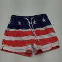 Durio Boys Swim Trunks Quick Drying Toddler Swim Trunks Summer Swim Shorts Boys Bathing Suit Swimwear for Boy Infant (6 Years, Flag)