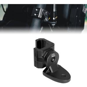 KEMIMOTO 1-Pack UTV Whip Light Mount Flag Pole Mount Light Bar Bracket CB Antenna, Compatible with Polaris Ranger General Can-Am Defender Commander Maverick Sport Trail Pro-Fit Cage, Black