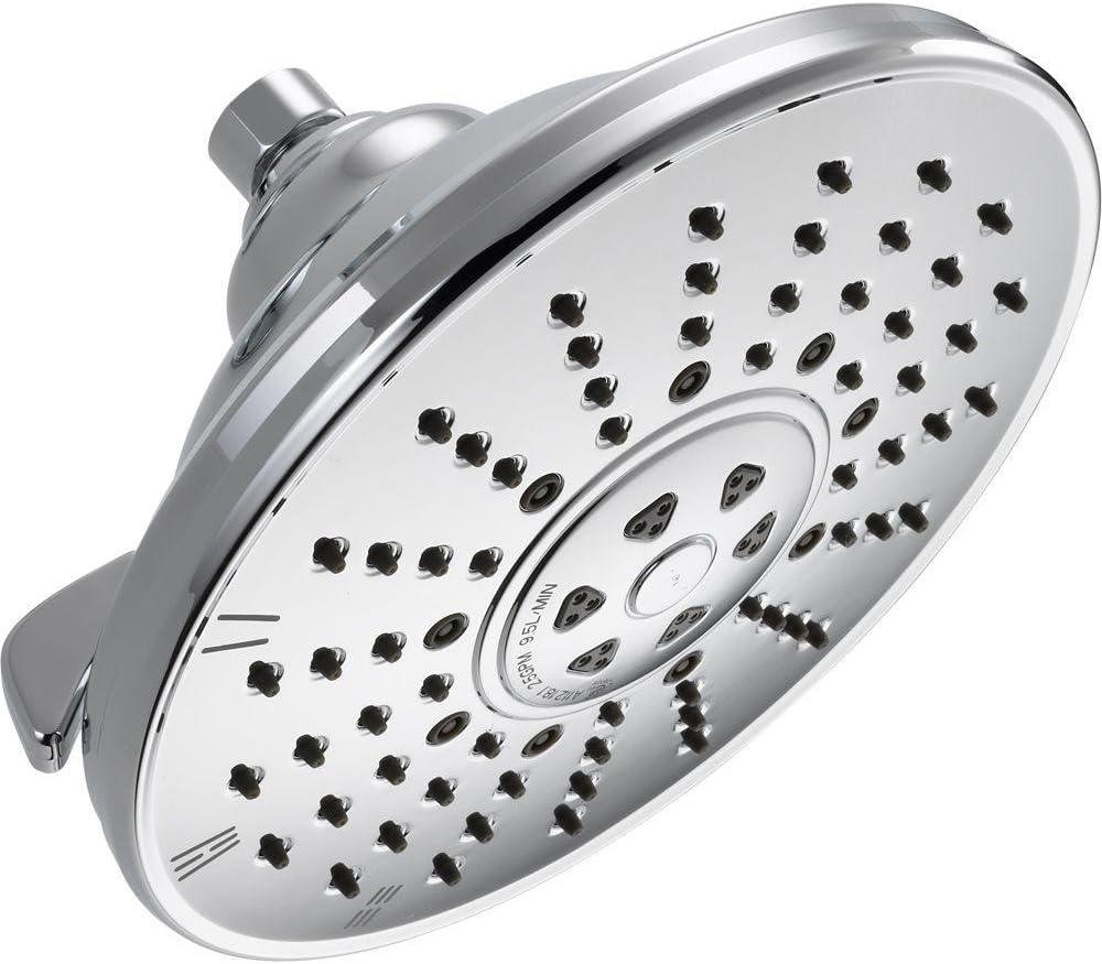 Delta Faucet 3-Spray Touch-Clean Shower Head, Chrome 52680
