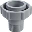 XJJ Swimming Pool Drain Fitting Connects Fit for Coleman Pools,ID1.5-inch Connect To The Bottom Of The Pool, OD1.0-inch.Internal Thread 3/4-inch Connect To The Garden Pipe