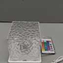 Rechargeable Shower Light No Wiring, 16 Color Changeable Ocean Wave Projector Light, Dimmable Waterproof Shower Lamp with Remote, Rotating Flame Water Ripple Lamp for Shower, Bathroom, Bedroom Decor