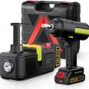 E-HEELP Cordless Electric Hydraulic Car Jack Kit 5 ton with Lithium Battery Includes Cordless Impact Wrench Rechargeable Touchscreen Jack All-in-One Portable Tool kit for Efficient Car Maintenance