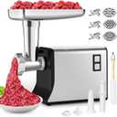 3500W Electric Meat Grinder Machine Black Silver Gray (Dark Black)