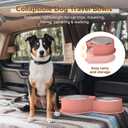 Newget Stainless Steel Dog Bowl Set with Lids, 304 Metal Dual Food & Water Bowls for Dogs & Cats, Large Capacity Pet Feeder with Cover Keeps Food Fresh, Anti-Skid Dog Dish for Small/Medium/Large Pets