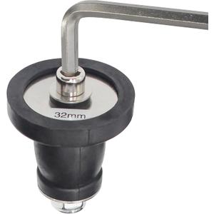 Expandable Mechanical Seal, Cleanout Pipe Plug-Rubber Expansion Scupper Plug & Removable Stainless Steel Allen Wrench Handle, 1-5/16 to 1-9/16 in Sewer Cap Cover, Winterizing Pool Boat Plugs