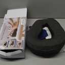 Face Down Pillow for Massage Table, Massage Headrest for Bed, Stomach Sleeping Pillow with Face Cradle Pad, BBL Pillow After Surgery Post Eye Surgery Recovery, Massage Pillow with Removable Cover Grey (Gray)