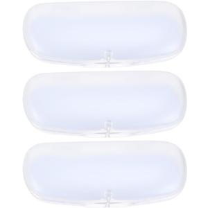 3 Pcs Glasses Case Pvc Spectacle Case Sunglasses Organizer Case Clear Glasses Sunglass Protector Plastic Shot Glasses Eyeglass Container Sunglass Case Student Storage Box Simple, Transparent