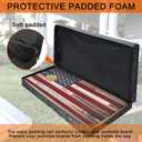 Cornhole Carrying Case Fits 4' x 2' Regulation Size Board,Heavy-Duty Cornhole Boards Bag with Protective Padded Foam and Two Large Pockets for Cornhole Outdoor Games(Only Bag)