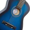 Ashthorpe 30-inch Beginner Acoustic Guitar Package (Blue), Basic Starter Kit w/Gig Bag, Strings, Strap, Tuner, Picks