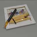 Paint by Numbers Kit for Kids with Frame, Dragon Paint by Numbers for Kids Ages 4-8-12, DIY Dragon Acrylic Oil Painting for Home Wall Art Decor Gift 7.8x7.8 inch (with Frame Easel)