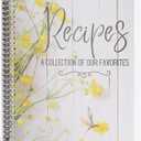 Blank Recipe Book to Write in Your Own Recipes | DIY Cookbook Binder with Plastic Sleeves & Tabs | Personalized Recipe Notebook for Home Cooks, Bakers, and Meal Planning | Family Owned Brand (Wildflower)