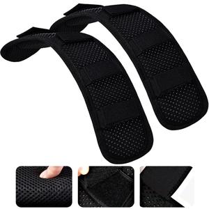 ZINMARK 2Pcs Ultra-Thick Shoulder Pad Cushions for Laptop Bags,Messenger Bags,Briefcases,Luggage, Tool Bags,Travel Bags etc (Black)