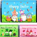 Remerry 3 Pcs Magnetic Mailbox Covers Standard Size 18 x 21 Inch St. Patrick's Day Happy Easter Valentines Spring Letter Box Cover Mail Box Wraps Outdoor Home Garden Decor (Lovely Style)
