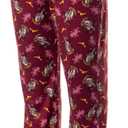Harry Potter Hogwarts House Crest PJs Men's All Over Print Pajama Pants - Gryffindor Slytherin Hufflepuff Ravenclaw (Red, L)