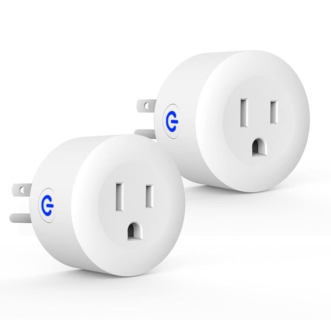 Smart Plug, ZigBee Switch Mini Smart Outlet Works with Alexa, Google Home, Echo (4th gen), Echo Plus (Gen 1 & 2), Echo Show 8/10, Smartthings 2015/2018,Works as a Range Extender, Hub Required, 2 Pack