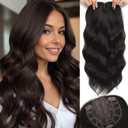 Rootoo Hair Toppers for Women, 20 Inch Toppers Hair pieces for Women with Thinning Hair Big Base Curly Wavy Wiglets Cover 360 3D Middle Part Clip in Bangs
