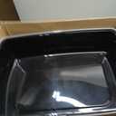 IRIS USA Cat Litter Box XX-Large Open Top with High Sided Walls Tall Scatter Shield Scoop Included Easy Clean Plastic Pan for Big Cats Kittens Multi-Cat Households 30"L x 20"W x 14"H Black