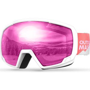 OutdoorMaster Kids Ski Goggles, Snowboard Goggles - Youth Snow Goggles (One Size, A02-gloaming)