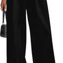PRETTYGARDEN Wide Leg Pants for Women Trendy 2026 Fall High Waisted Business Casual Outfits Work Pant Trousers, Medium