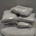 Silver Grey Chairs Cushions for Dining Chairs 6 Pack Non Slip Foam Kitchen Seat Cushions Washable Soft Thick Patio Pads Large Wooden Metal Tapered Chair Cushions,17" x 15"