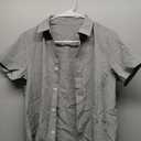 Haloumoning Boys Short Sleeve Dress Shirts Kids Summer School Uniform Button Down Shirt (11-12 Years, Gray)