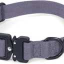 Dog Collar for Large Dogs - Adjustable, Chew Proof Nylon Collar with Metal Quick Release Buckle and D-Ring for Dog Tags (Montana Moonrise, L(1''Width, Fit 14''-20''))