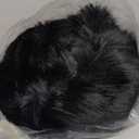 Gihuo Women' s Faux Fur Coat Lapel Collar Long Sleeve Furry Jacket Long Shaggy Jackets Open Front Warm Outerwear (Medium, Black)