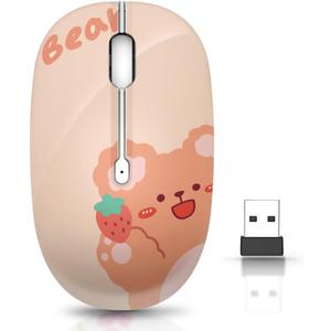 JUHOO Wireless Mouse with Nano Receiver for PC, Laptop, Notebook, Computer, MacBook, Less Noise, Portable Mobile Optical Mice
