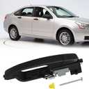 Moonlinks Compatible with Ford Focus 2008 2009 2010 2011 Exterior Door Handle, Front Right Passenger Side Replaces 8S4Z-5422404-AA, Cap w/o Keyhole 8S4Z-5422088-AA, Bracket 8S4Z-5426684-B Matte Black