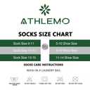Athlemo Men's Dress Socks 4 Pack Crew Business Casual Sock Moisture Wicking Super Soft, 13-15, Beige