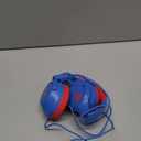 Kids Headphones for School, 85/94 dB Volume Limit, Wired Over Ear Headphones for Kids Boys Girls with Microphone, Foldable Stereo Sound 3.5mm Wired Cord for Kindle Tablet Airplane Travel, Blue