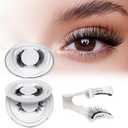 Magnetic Eyelashes 4 Pair Reusable Magnetic Eyelashes with Applicator No Glue Needed Eyelashes Cat Eye Natural Look Lash Clusters Kit Easy to Wear and Removed