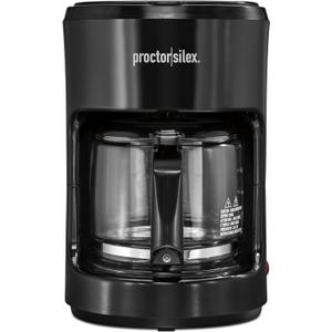 Proctor Silex 10-Cup Coffee Maker, Works with Smart Plugs That Are Compatible with Alexa, Auto Pause and Serve, Black (48351PS)