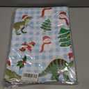 Dinosaurs Christmas Wrapping Paper for Boys Girls Kids - 8 Jumbo Sheets Cartoon Dinosaurs, Santa Hats and Snowman Designs - DIY Gift Wrap for Party Favors New Year Birthday Gift, 28"x40" (Dinosaur)