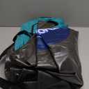 QPAU Snow Tube with Premium Canvas Cover for Kids and Adults, 48'' Inflatable Heavy Duty Snow Tube Made by Thickened Bottom, Sled Winter Outdoor Fun Toys for Children Boys Girls (Cyan)