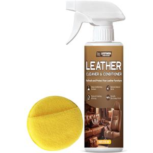 Leather Cleaner and Conditioner with UV Protectants, a Non-Toxic Formula to Help Prevent Cracking or Fading of Car Leather, Couches, Boots, Furniture, Purses and Shoes-200ml/7oz