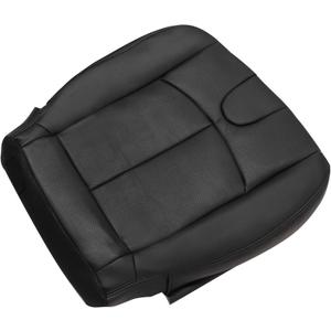 GXARTS Driver Side Bottom Lower Replacement Perforated Leather Seat Cover Black #G Compatible with Infiniti G37 2008 2009 2010 2011 2013