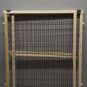 MYPET North States Wire Mesh Dog Gate: 29.5-50" Wide. Pressure Mount. No Tools Needed. Dog Gate 31" Tall, Expandable, Durable Dog Gates for Doorways, Sustainable Hardwood