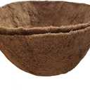 2PCS Hanging Basket Liners Coco Liner 8 Inch Round Coconut Coir Basket for Plants Replacement for Hanging Basket 100% Natural Coconut Fiber Plant Basket Liner for Garden Planter Flower Pot