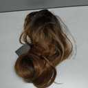 N NAYASA Light Brown Wigs for Women Brown Wig with Bangs 24Ombre Brown Wig with Dark Roots Long Layered Wig Heat Resistant Synthetic Wig Natural Looking Wigs for Daily Party Use