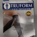 Truform Sheer Compression Stockings, 15-20 mmHg, Women's Knee High Length, Open Toe, 20 Denier, Medium (Nude)