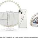 CARIEDO Pearl Soft Face Pleated Handbag Advanced Evening Bag Party Prom Bride Purse Phone Clutch Purse