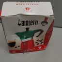 Bialetti - Moka Express Italia Collection: Iconic Stovetop Espresso Maker, Makes Real Italian Coffee, Moka Pot 3 Cups (4.3 Oz - 130 Ml), Aluminium, Colored in Red Green Silver
